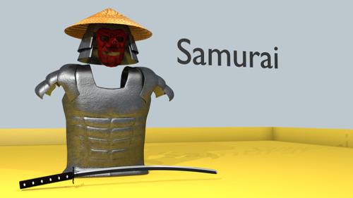 Armor+Tengu Mask+Katana preview image